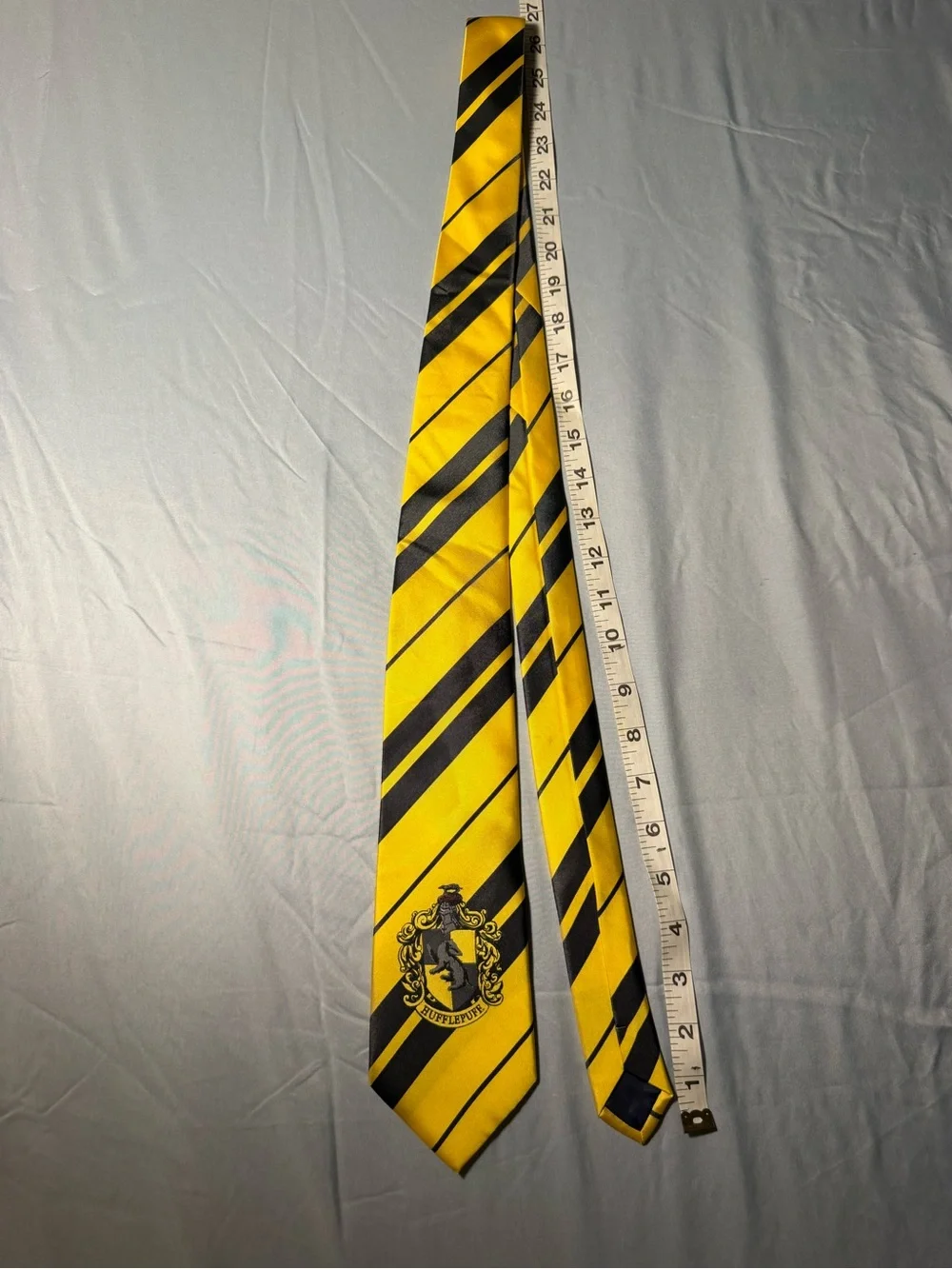 Harry Potter Hufepuff Yellow and Black Striped Men's Tie